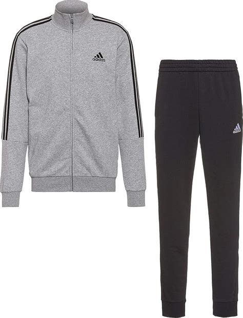 adidas jogginganzug herren baumwolle grau|adidas baumwolle joggeranzüge.